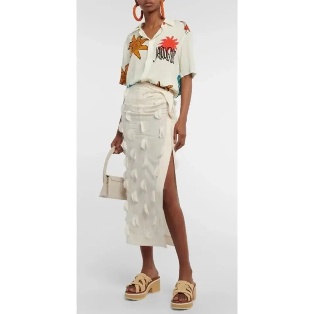 Clergerie Chermy Raffia Platform Mules Beige Natural Size 36